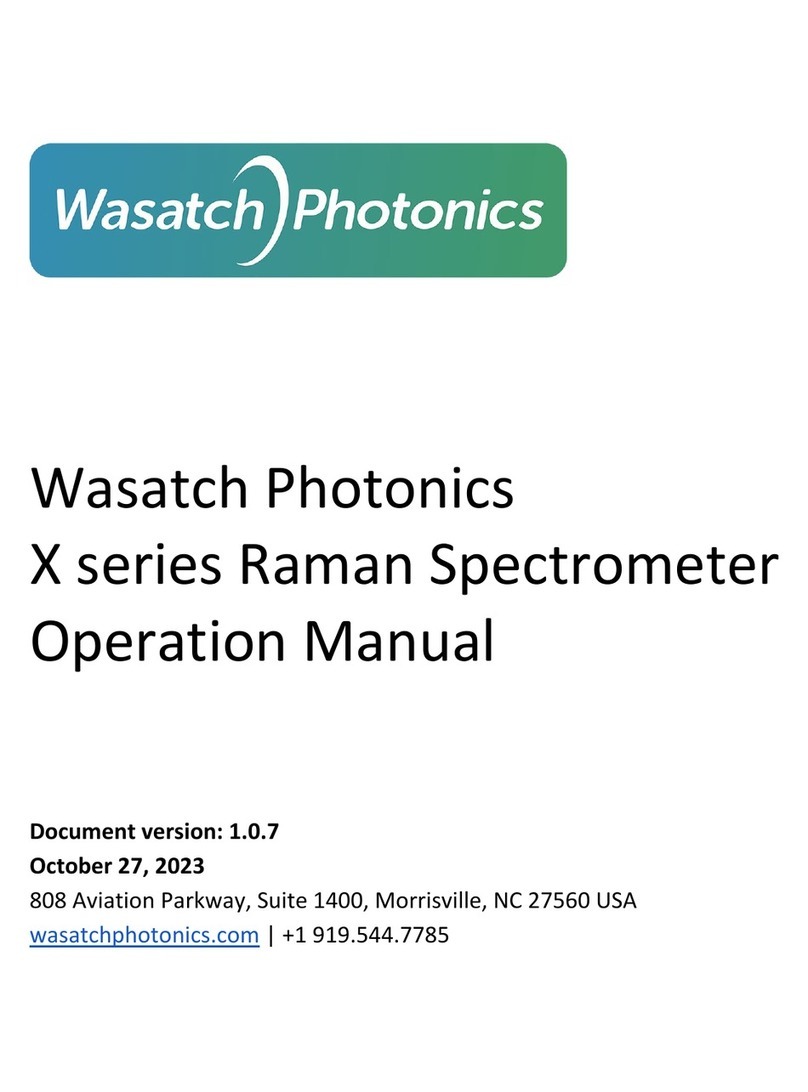 Wasatch Photonics X Series Operation manual