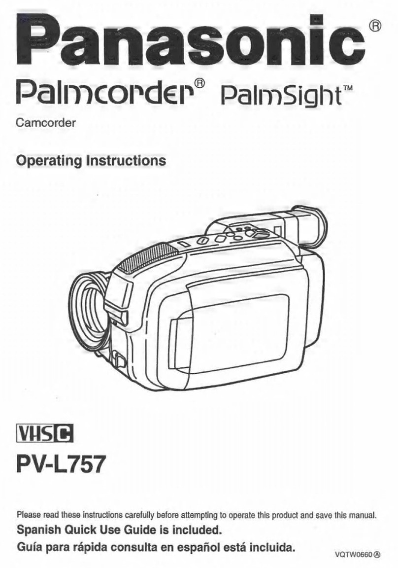 Panasonic Palmcorder PV-L757 operating instructions