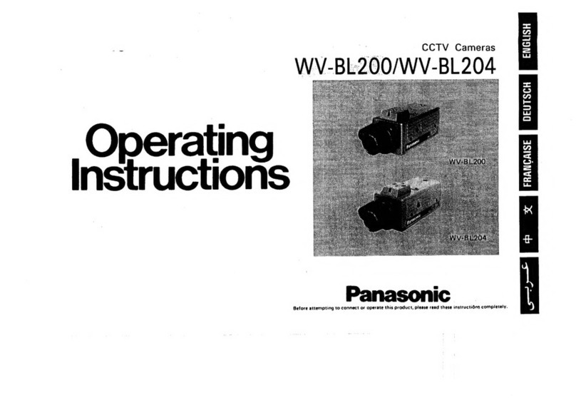 Panasonic WV-BL200 operating instructions