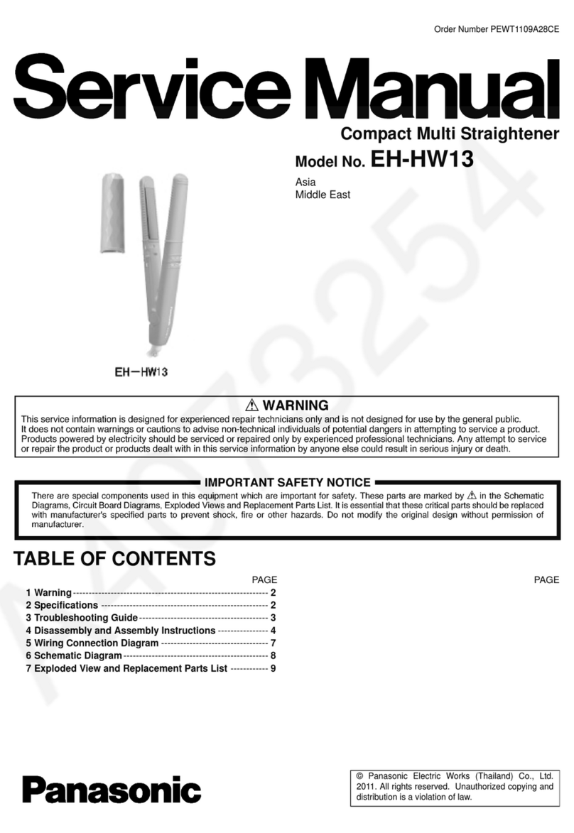 Panasonic EH-HW13 Service manual