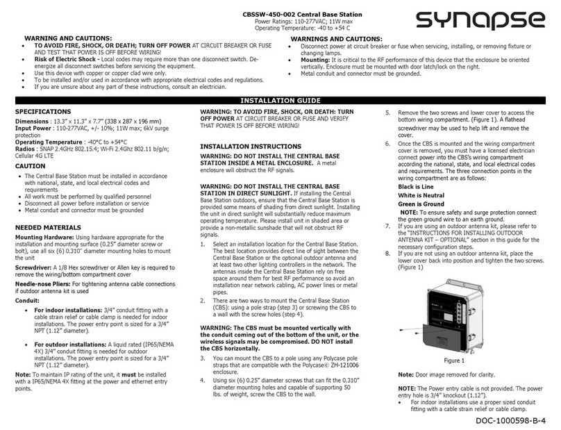 Synapse CBSSW-450-002 manual