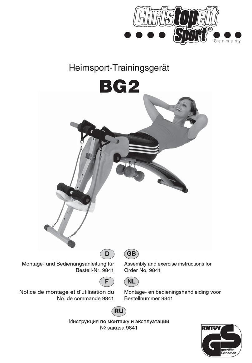 Christopeit Sport BG2 Assembly and exercise instructions