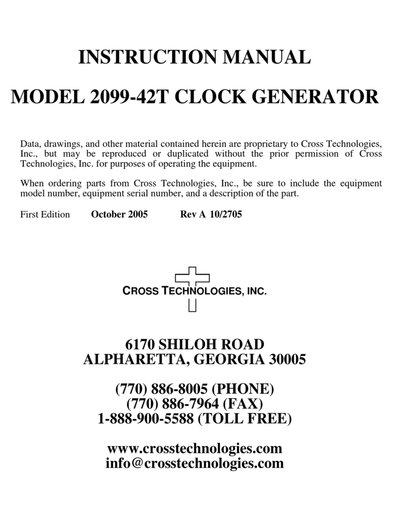 Cross Technologies 2099-42T User manual