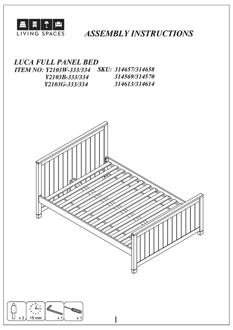 Living Spaces LUCA Y2103W-333 User manual