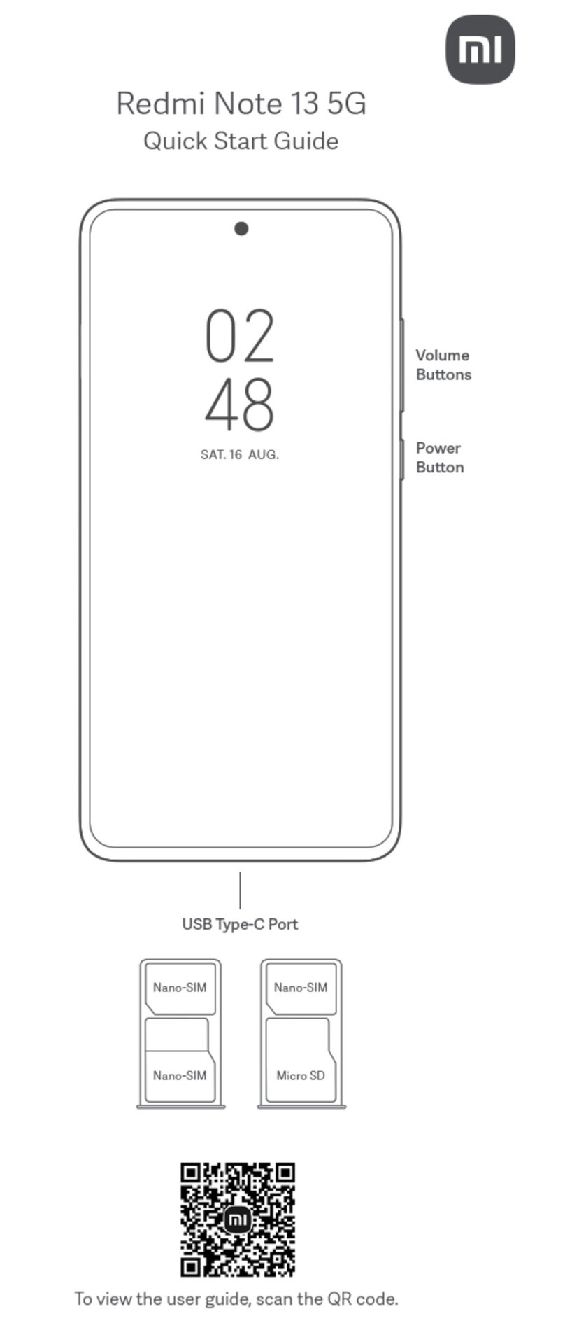 Xiaomi Redmi Note 13 5G User manual