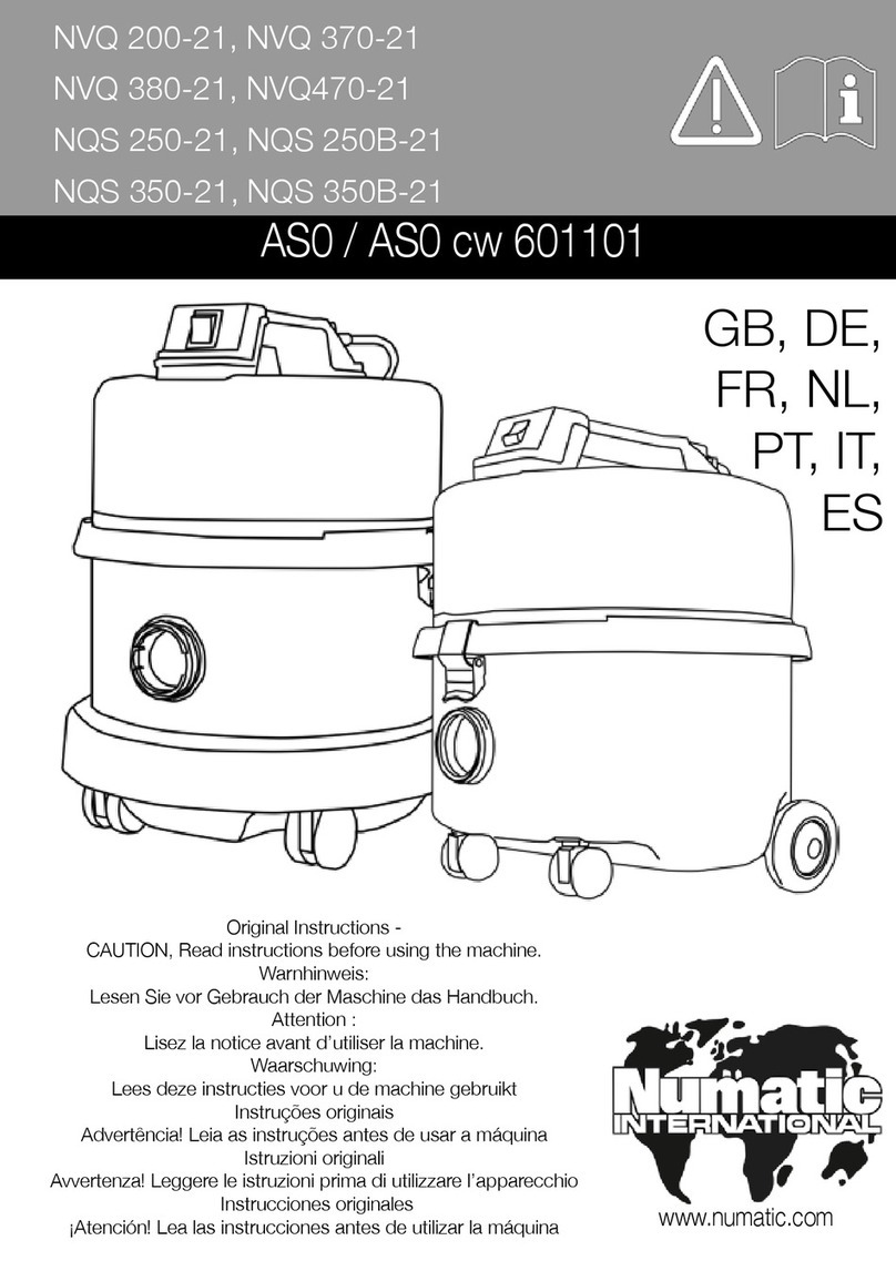Numatic NVQ 380-21 Original instructions