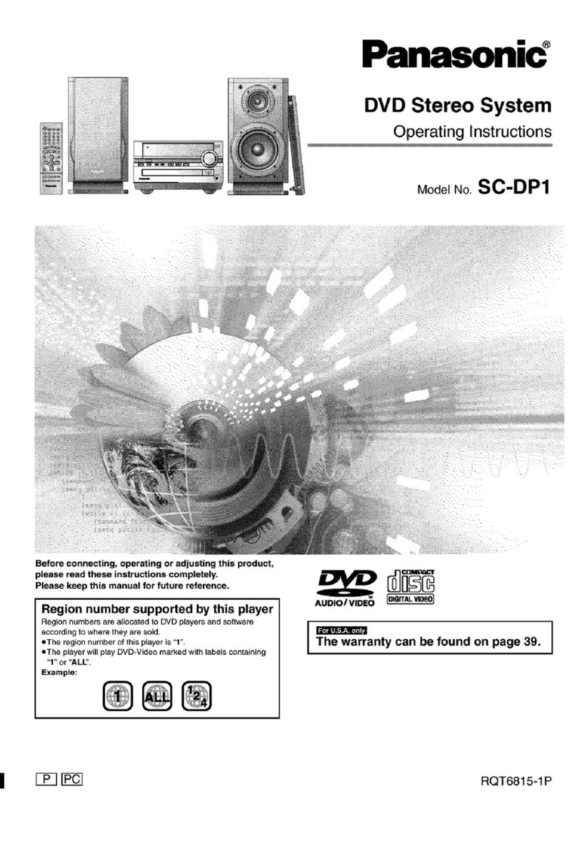 Panasonic SC-DP1 operating instructions