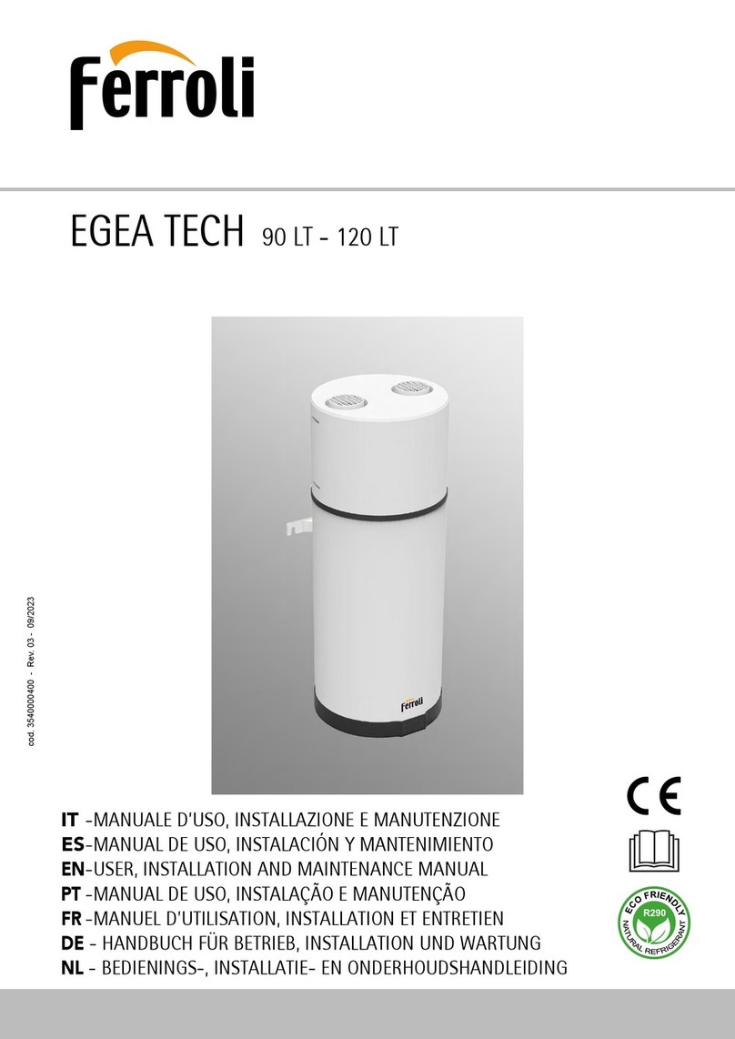 Ferroli EGEA TECH 90 LT Operating instructions
