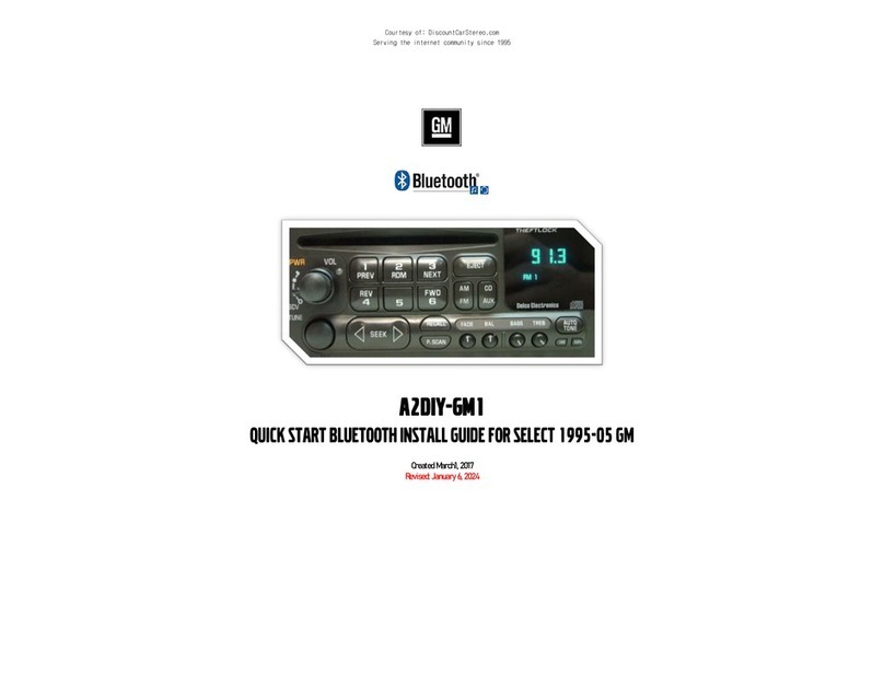 Discount Car Stereo A2DIY-GM1 Quick Start Install Guide