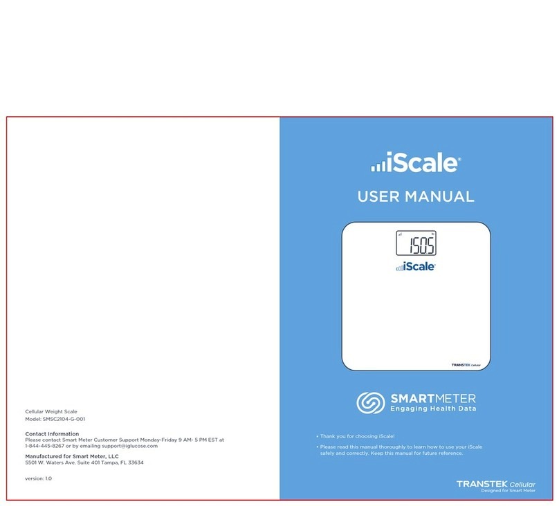 Smart Meter iScale SMSC2104-G-001 User manual
