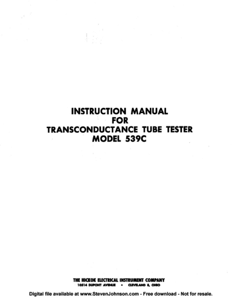 Hickok 539C instruction manual