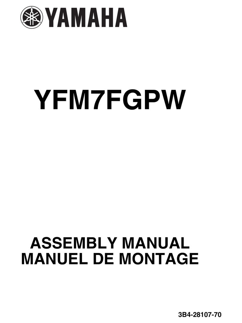 Yamaha GRIZZLY 700 FI YFM7FGPW Assembly manual