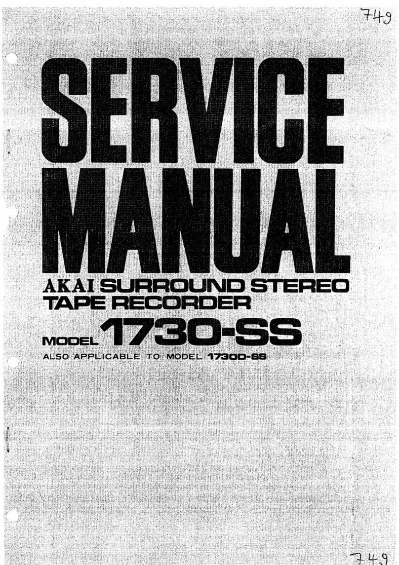 Akai 1730-SS User manual