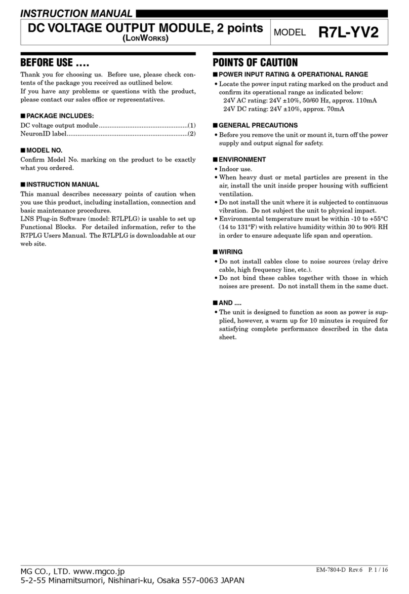 MG R7L-YV2 instruction manual
