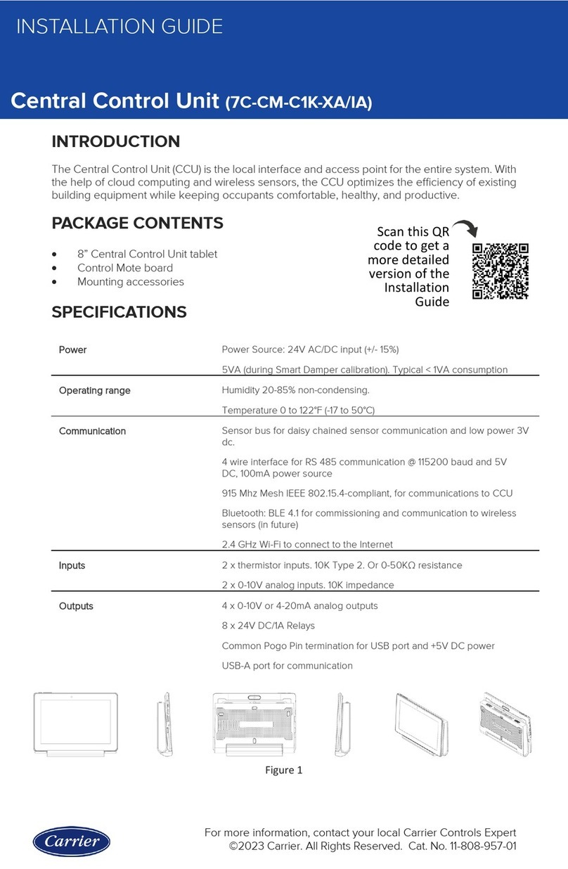 Carrier 7C-CM-C1K-XA installation guide