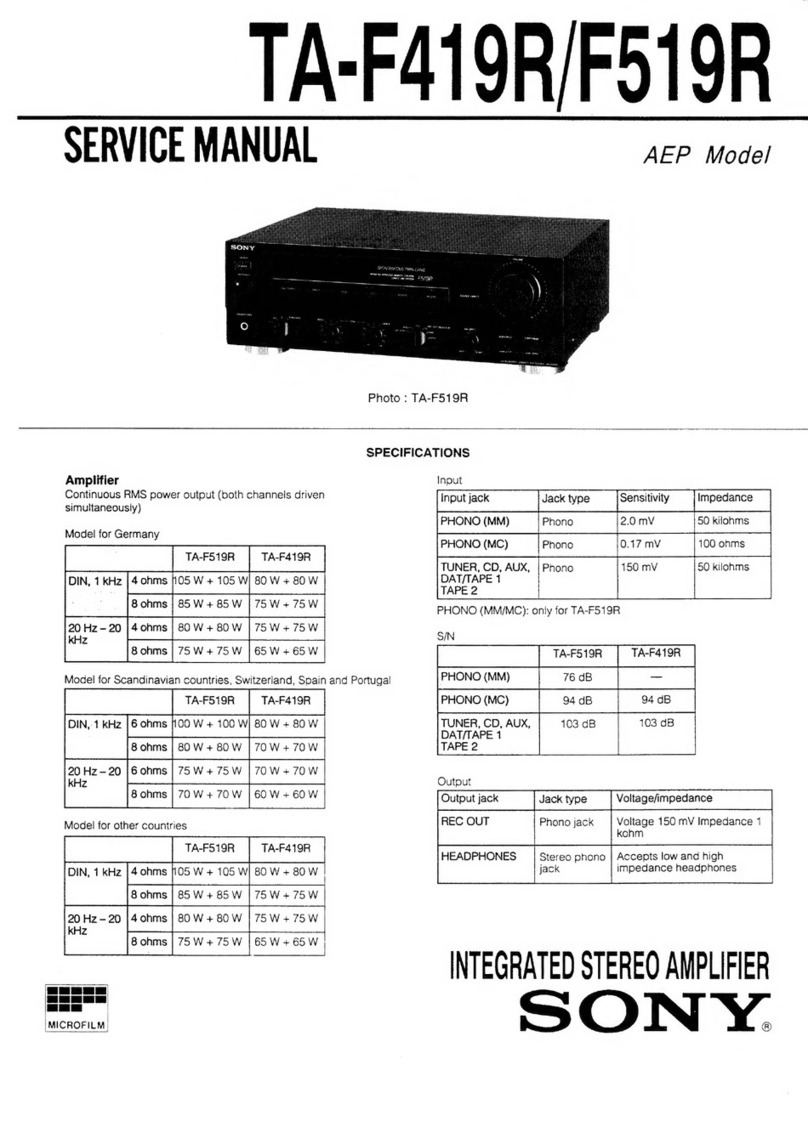 Sony TA-F419R Service manual