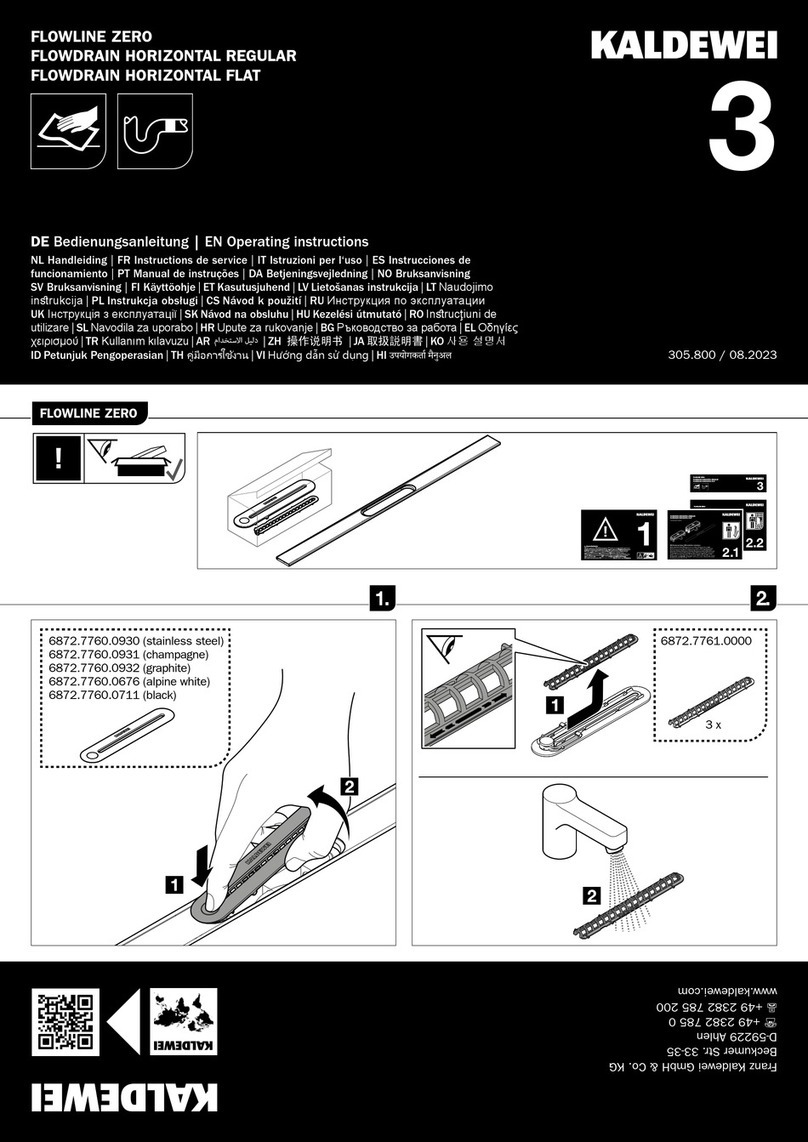 Kaldewei FLOWLINE ZERO User manual