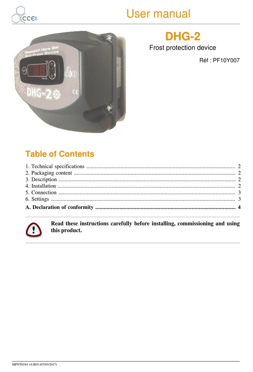 ccei DHG-2 user manual