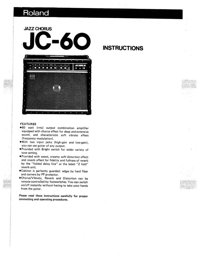 Roland JC-60 User manual