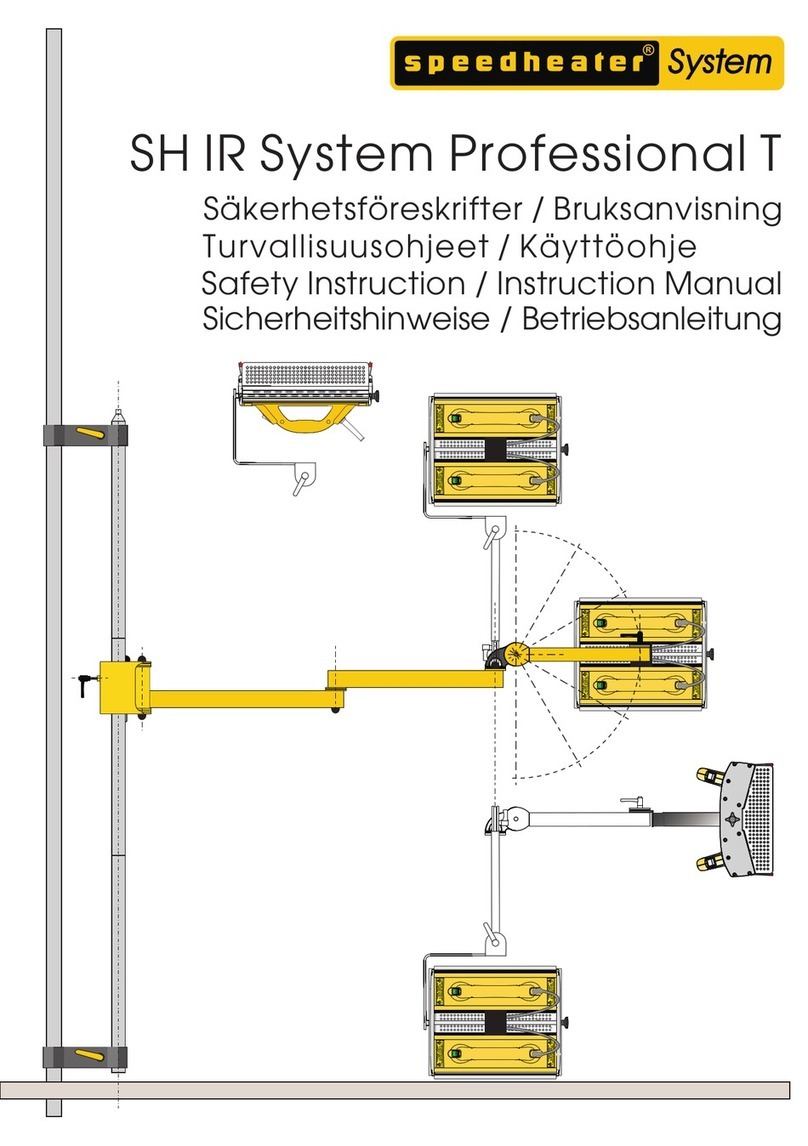 Speedheater SH IR System Professional T instruction manual