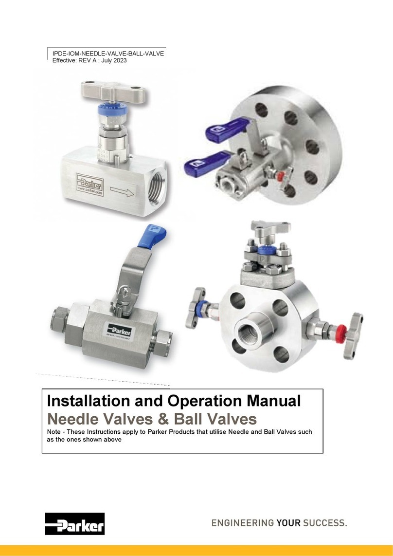 Parker H Series Installation and operation manual