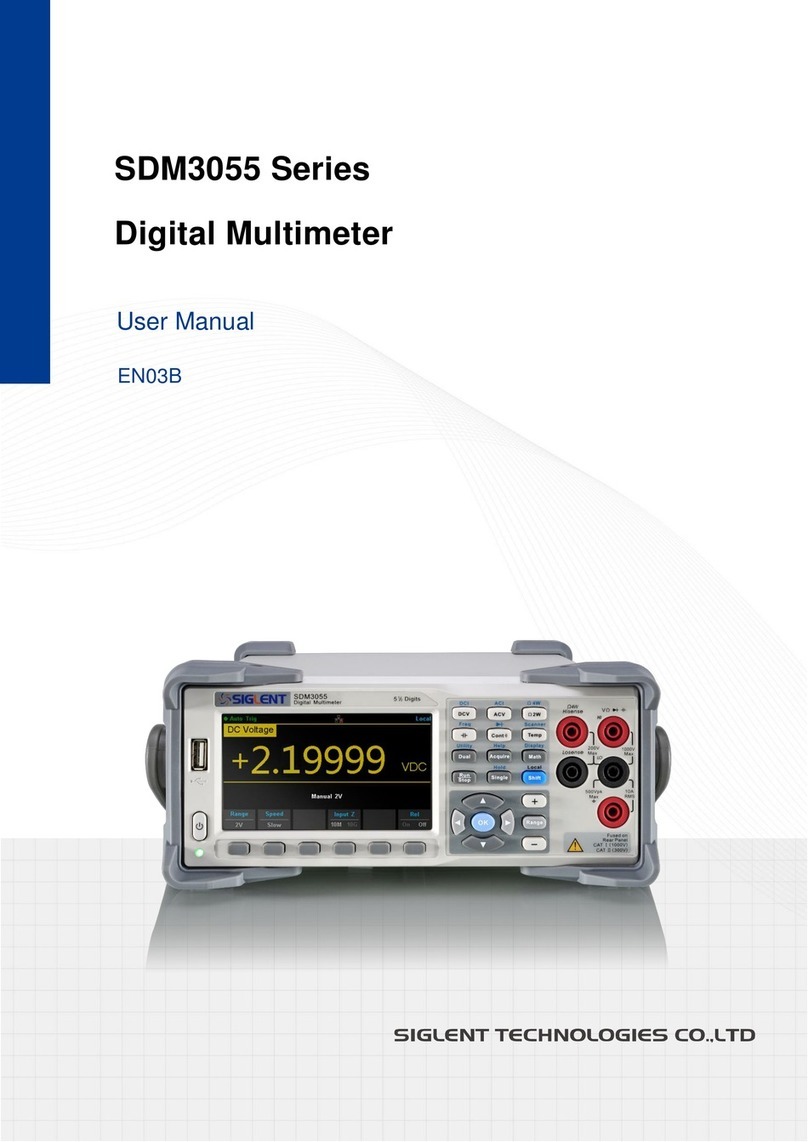 SIGLENT TECHNOLOGIES SDM3055 Series user manual