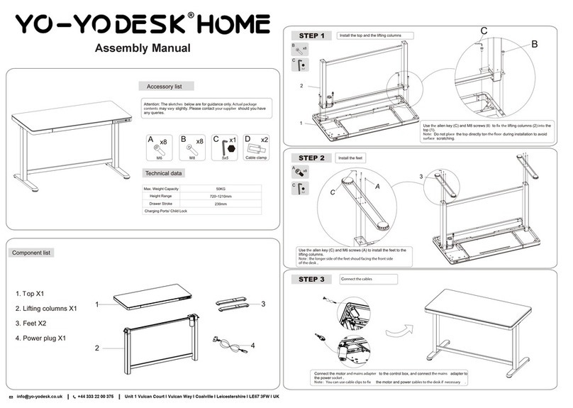 Yo-Yo Desk HOME Assembly manual