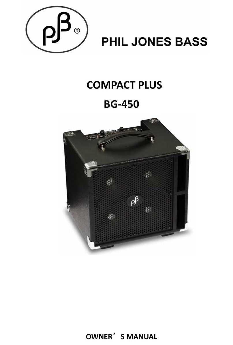 Phil Jones Bass COMPACT PLUS owner's manual