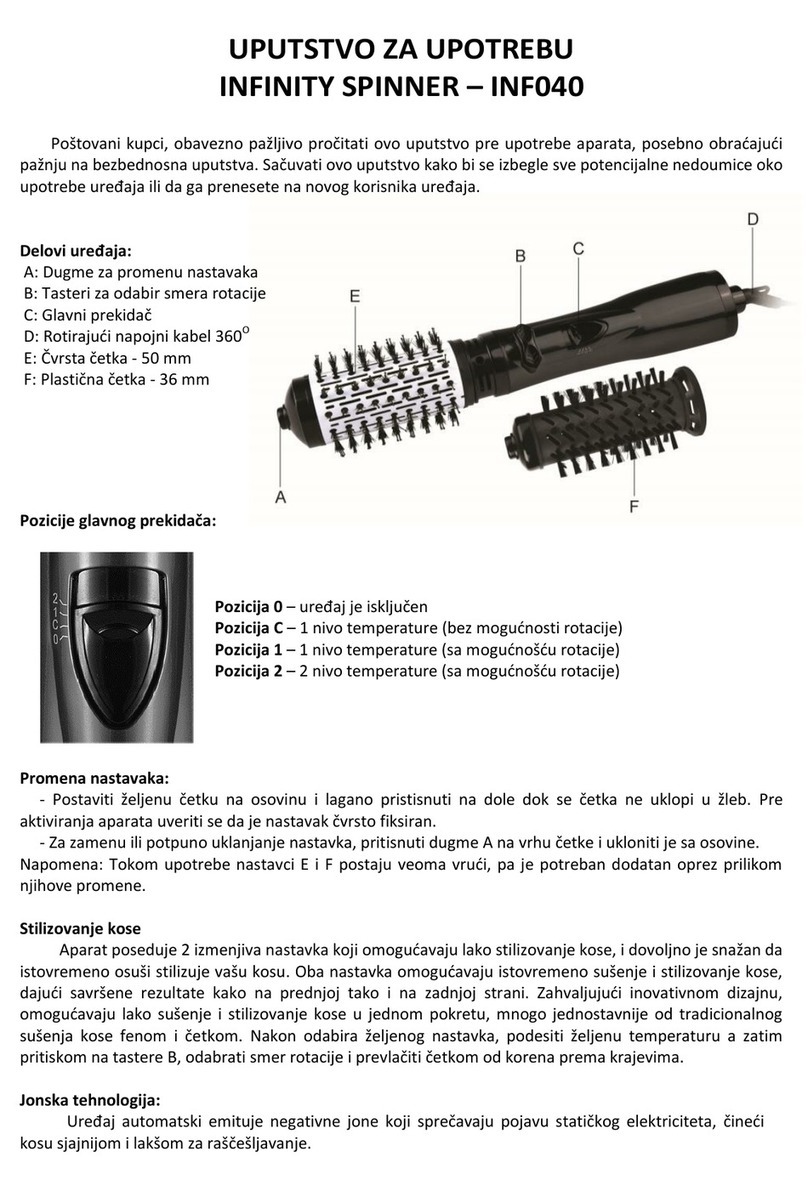 Infinity SPINNER User manual