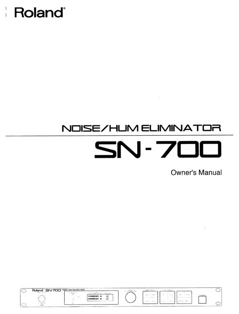 Roland SN- 700 User manual