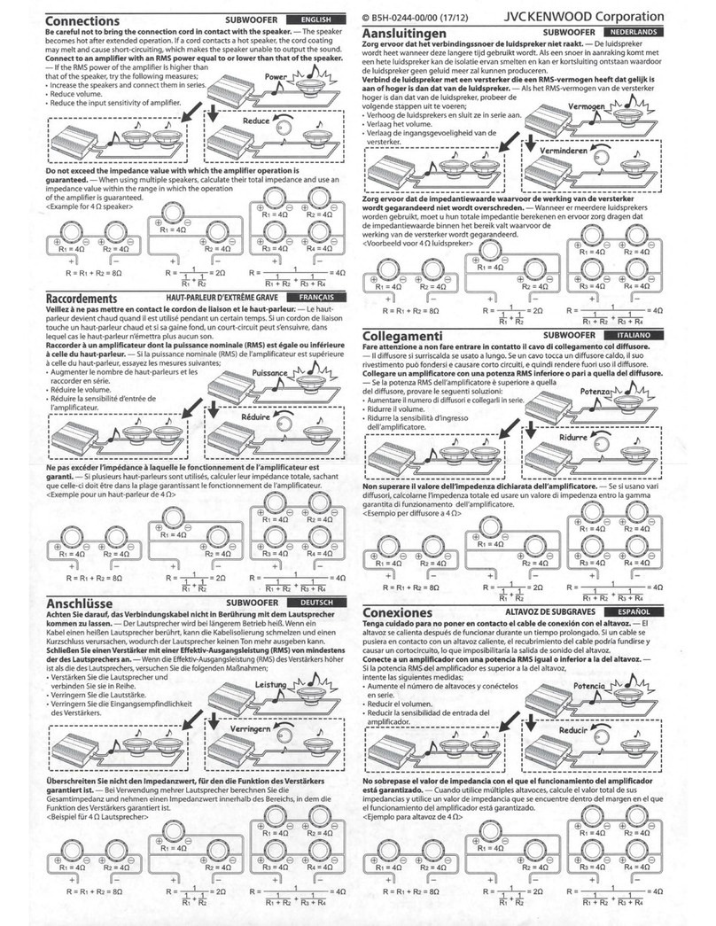 JVCKENWOOD KFC-XW1041 manual