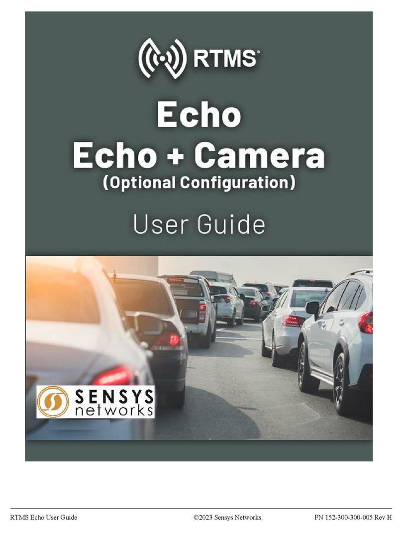 Sensys Networks RTMS Echo User manual