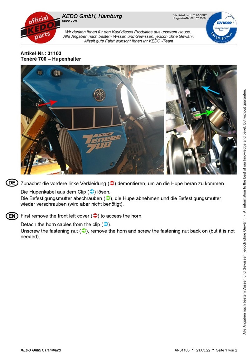 KEDO 31103 User manual