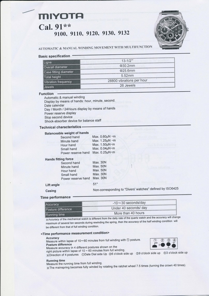 Citizen 9100 User manual