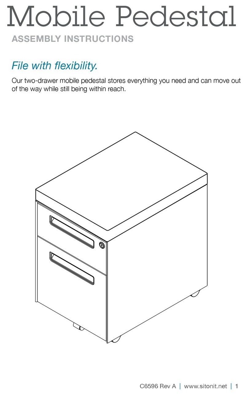 SitOnit Seating Mobile Pedestal User manual