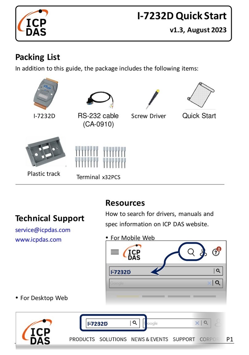 ICP DAS USA I-7232D User manual