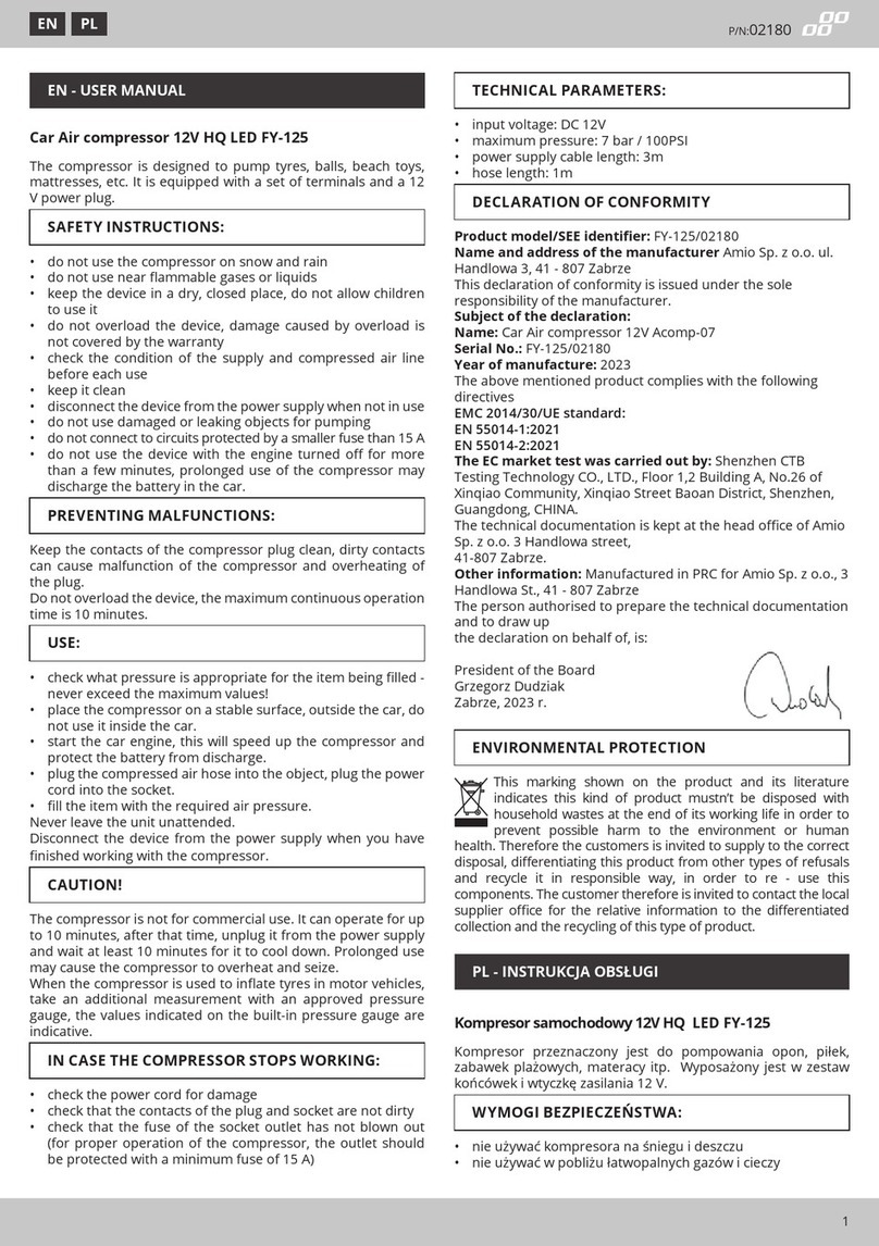 AMiO FY-125 User manual