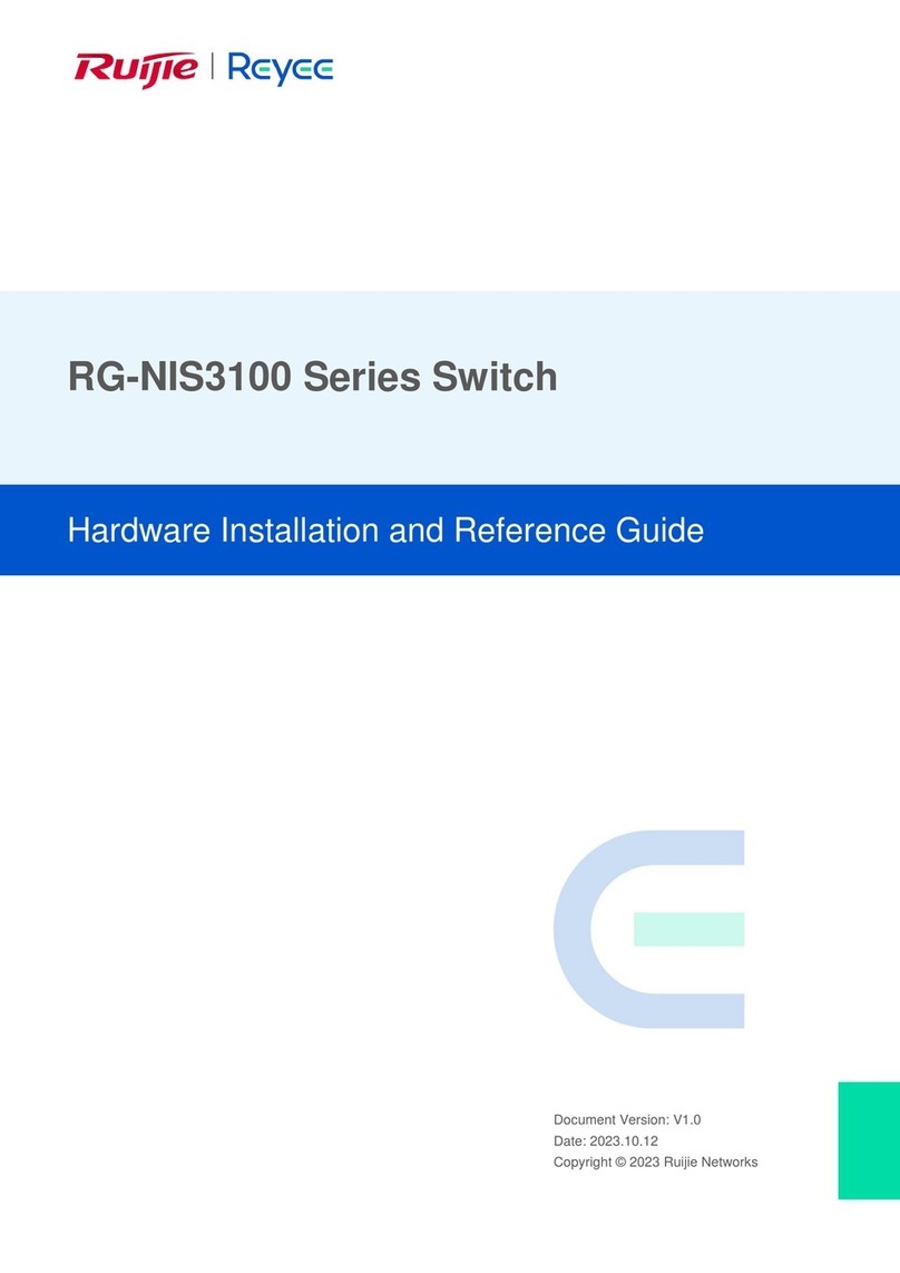 Ruijie RG-NIS3100 Series Installation and operating manual