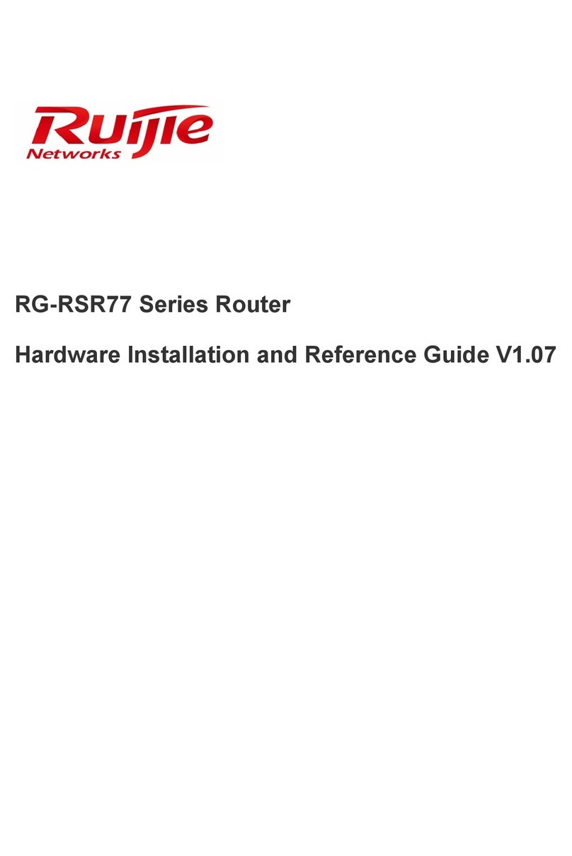 Ruijie RG-RSR77 Series Installation and operating manual