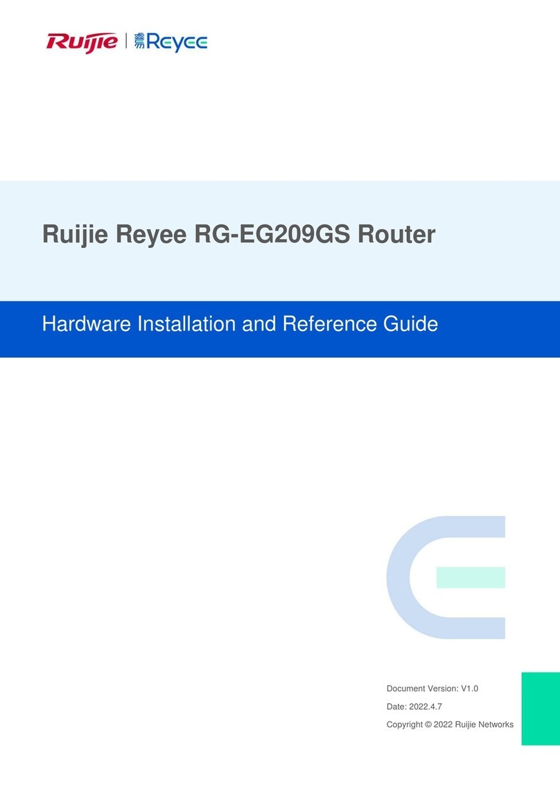 Ruijie Reyee RG-EG209GS Installation and operating manual