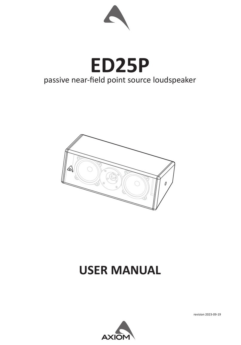 Axiom ED25P User manual