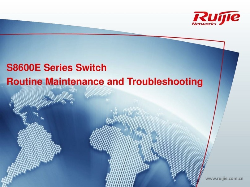 Ruijie S8600E Series Operating instructions