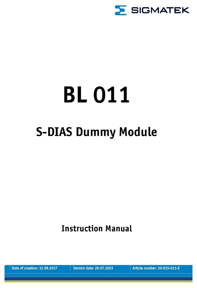 SIGMA TEK BL 011 User manual