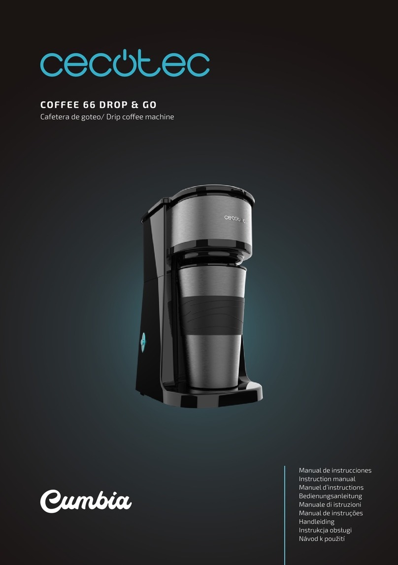 cecotec Cumbia COFFEE 66 DROP & GO instruction manual