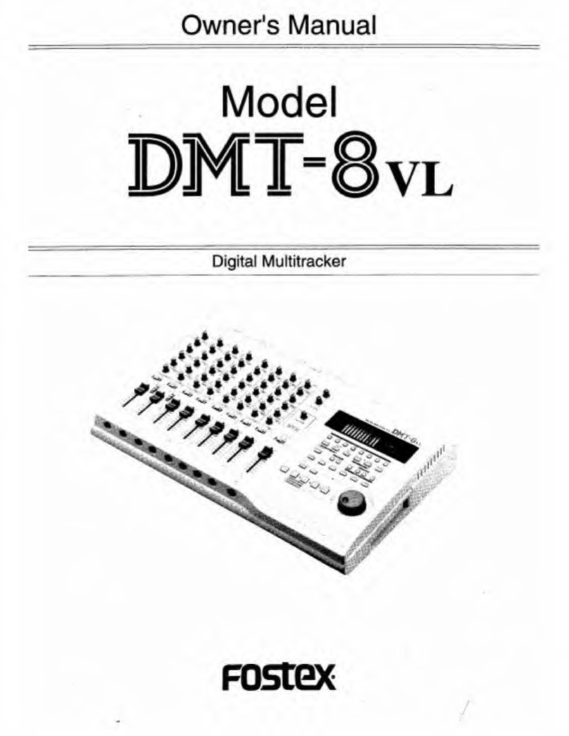 Fostex DMT-8VL owner's manual