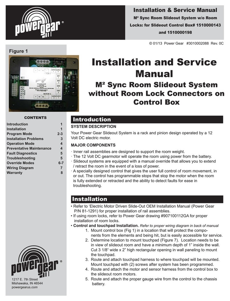 Power Gear M2 Sync Room Slideout System Supplement