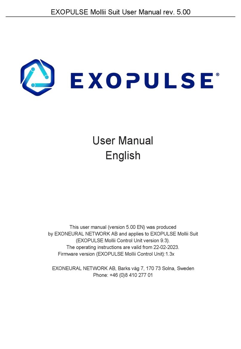 EXOPULSE Mollii Suit User manual