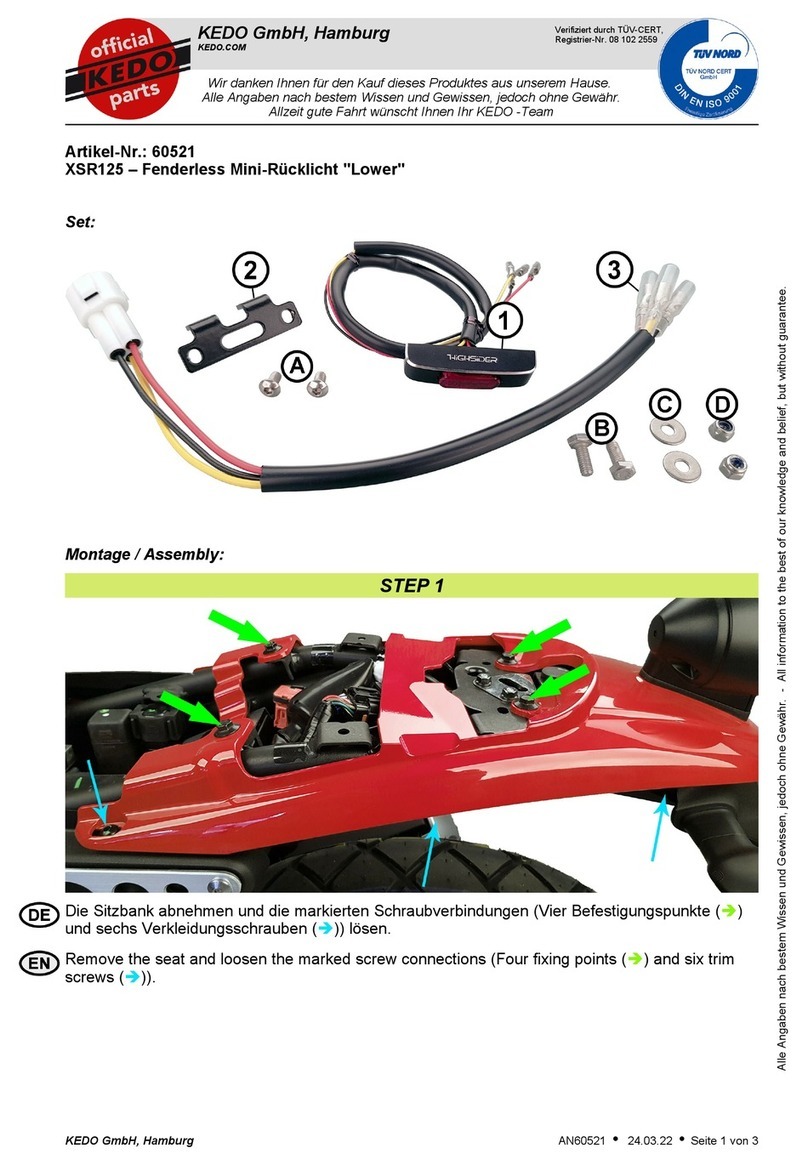 KEDO 60521 manual