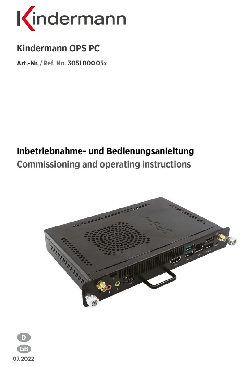 Kindermann OPS Series Commissioning and operating instructions