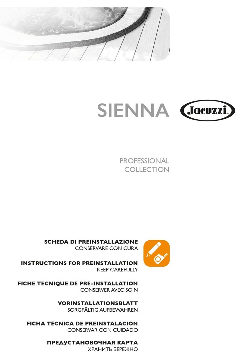 Jacuzzi Professional Sienna User manual